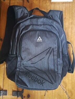 Reebok Felix 19.5" Adult Laptop Backpack Tech Travel Bag Dark Heather Gray